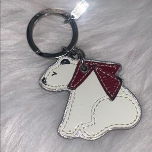 AUTHENTIC COACH polar bear keychain